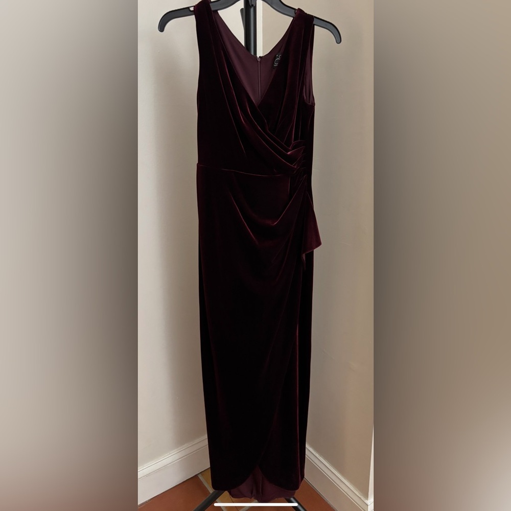 Elegant Velvet Evening Gown